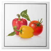 Tile Trivet-Gemüse Fliese (Vorderseite)