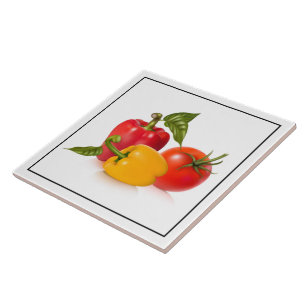 Tile Trivet-Gemüse Fliese