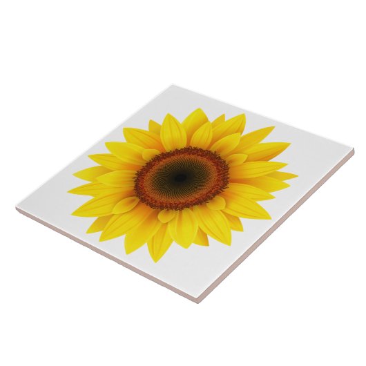 Tile Trivet-Sunflower Fliese (Seite)