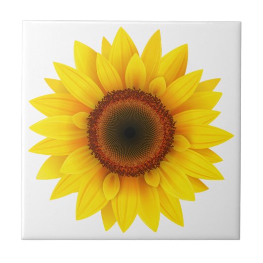 Tile Trivet-Sunflower Fliese (Vorderseite)