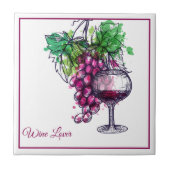 Tile Trivet-Wine Lover Fliese (Vorderseite)