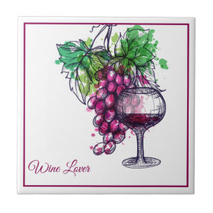 Tile Trivet-Wine Lover Fliese
