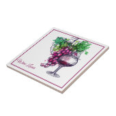Tile Trivet-Wine Lover Fliese (Seite)