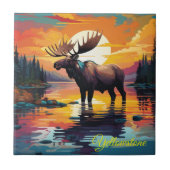 Tile Trivet-Yellowstone-Elche Fliese (Vorderseite)
