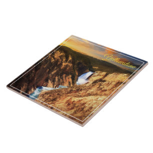 Tile Trivet-Yellowstone Falls Fliese