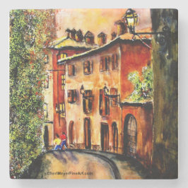 Tile-Untersetzer - Italienische Streetwalker Steinuntersetzer