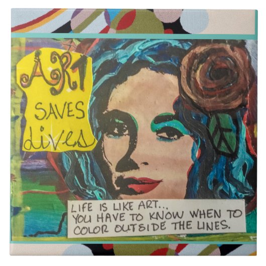 Tile/Untersetzer/Trivet Fliese (Vorderseite)