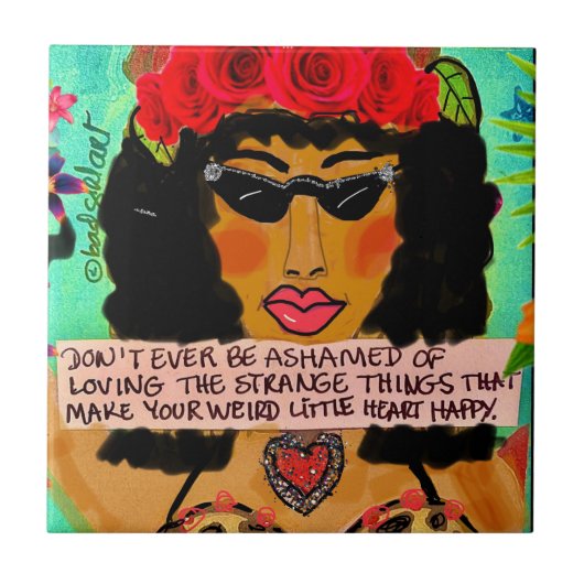 Tile/Untersetzer/Trivet Keramik Tile Fliese (Vorderseite)