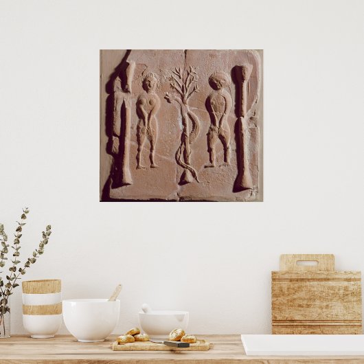 Tile, vertreten Adam und Eve, Roman Poster (Küche)