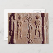 Tile, vertreten Adam und Eve, Roman Postkarte (Vorne/Hinten)