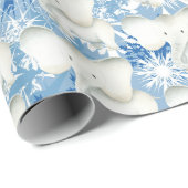 Tile weiße Elefanten Weihnachtsverpackung Party Geschenkpapier (Rolleneckpunkt)