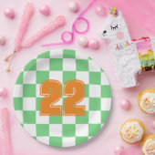 Tile Y2K für die Retro-Karton-Karton Pappteller (Party)