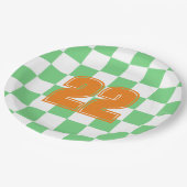 Tile Y2K für die Retro-Karton-Karton Pappteller (Schrägansicht)