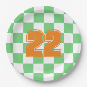 Tile Y2K für die Retro-Karton-Karton Pappteller