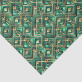 Tiled Art Deco pattern  Seidenpapier (Ausschnitt)