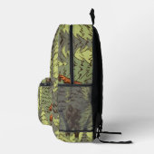 Tiled Big Foot Pattern Bedruckter Rucksack (Rechts)