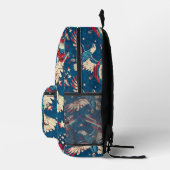 Tiled Blue Bald Eagle Pattern Bedruckter Rucksack (Rechts)