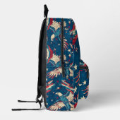 Tiled Blue Bald Eagle Pattern Bedruckter Rucksack (Links)