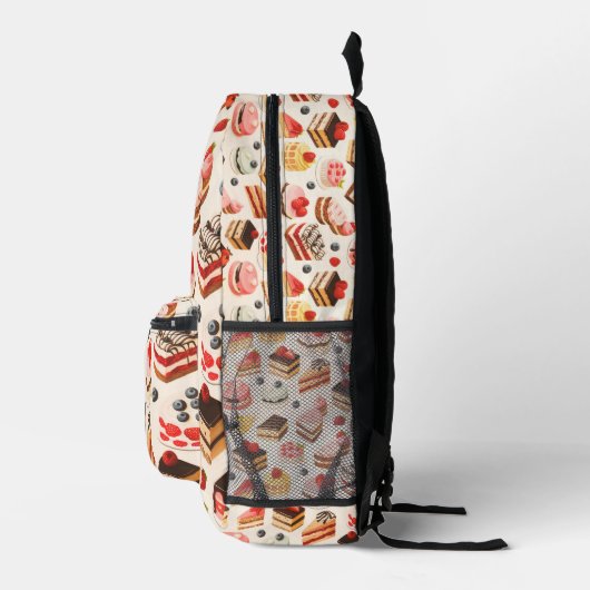 Tiled Cake Pattern Bedruckter Rucksack (Rechts)