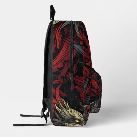 Tiled Dragon Pattern Bedruckter Rucksack (Links)