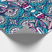 Tiled ethnic pattern. Abstract geometric mosaic vi Geschenkpapier (Ecke)