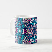 Tiled ethnic pattern. Abstract geometric mosaic vi Kaffeetasse (Vorderseite Links)
