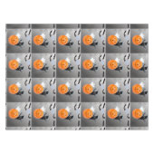 Tiled Ghost Pumpkin Bats Halloween Design Tischdecke (Vorderseite (Horizontal))