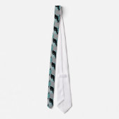 Tiled Hockey Design Necktie Krawatte (Rückseite)