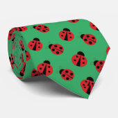 Tiled Ladybugs Design Necktie Krawatte (Gerollt)