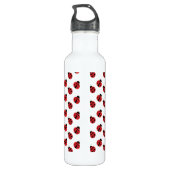 Tiled Ladybugs Design Water Bottle Edelstahlflasche (Rückseite)