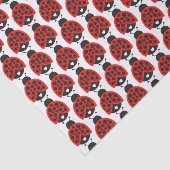 Tiled Little Ladybugs Girls Party Seidenpapier (Ausschnitt)