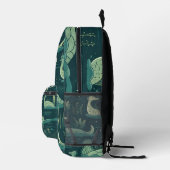 Tiled Loch Ness Monster Pattern Bedruckter Rucksack (Rechts)