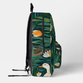 Tiled Mallard Duck Pattern Bedruckter Rucksack (Links)