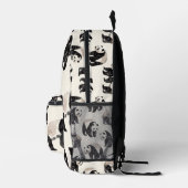 Tiled Panda Pattern Bedruckter Rucksack (Rechts)