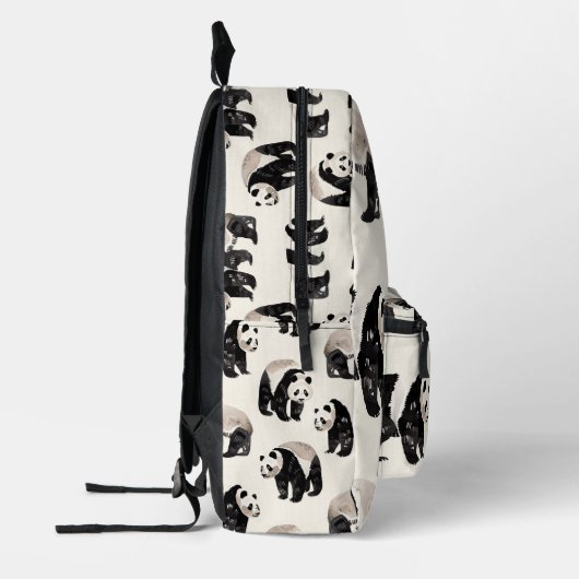 Tiled Panda Pattern Bedruckter Rucksack (Links)