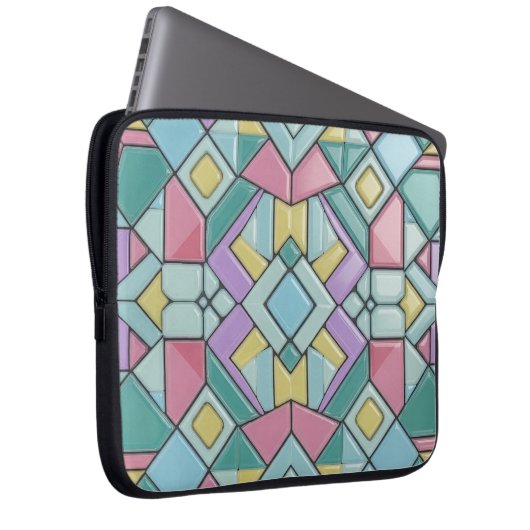 tiled pastel laptopschutzhülle (Vorne Rechts)
