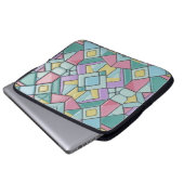 tiled pastel laptopschutzhülle (Vorne Knopf)
