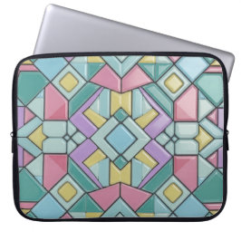 tiled pastel laptopschutzhülle