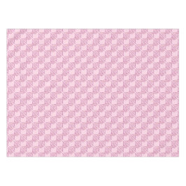 Tiled Pink Chi Ro Cross auf Pink Tischdecke
