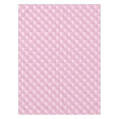 Tiled Pink Chi Ro Cross auf Pink Tischdecke (Vorderseite)