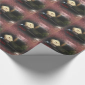Tiled Red Frosty S'mores Snowman Geschenkpapier (Ecke)