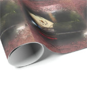 Tiled Red Frosty S'mores Snowman Geschenkpapier (Rolleneckpunkt)