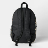 Tiled Sci-Fi Astronaut-Muster Bedruckter Rucksack (Rückseite)