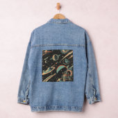 Tiled Sci-Fi Astronaut-Muster Jeansjacke (Hangar)