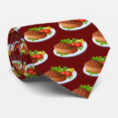 Tiled Steak Dinner Pattern Krawatte (Gerollt)