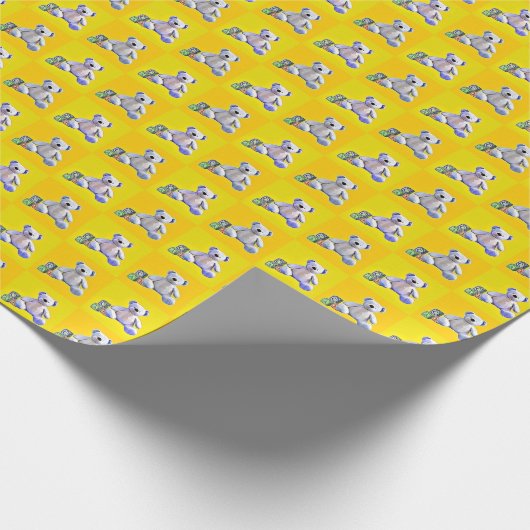 Tiled Teddies Geschenkpapier (Ecke)