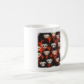 Tiled Vampire Pattern Kaffeetasse (VorderseiteRechts)