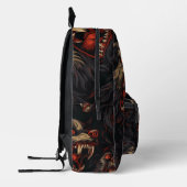 Tiled Werewolf Pattern Bedruckter Rucksack (Links)