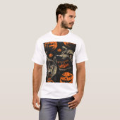 Tiled Werewolf Pattern T-Shirt (Vorne ganz)