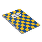 Tiled Woven Blue und Gelb Notizblock (Rechte Seite)